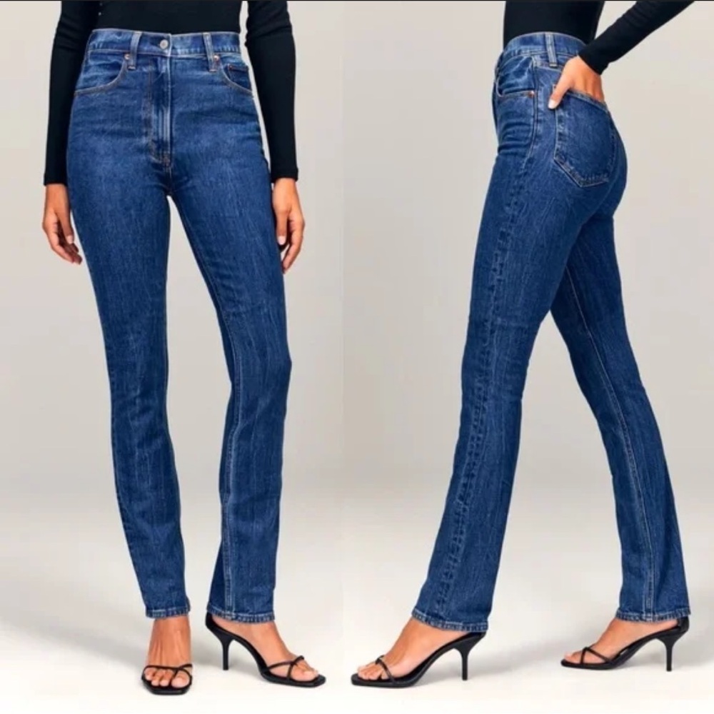 Abercrombie & Fitch The Slim Straight Ultra High Rise Classic Jeans Size 31/12L